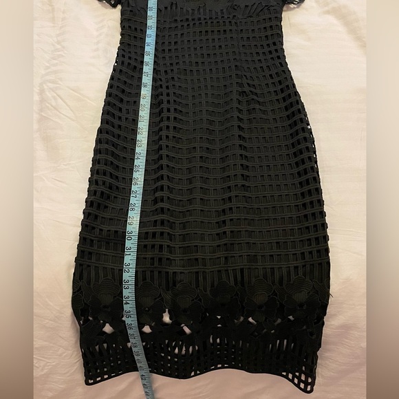 Brand New! ASOS Warehouse Premium Lace Pencil Dress - Black / UK 8 with tags - Picture 7 of 7